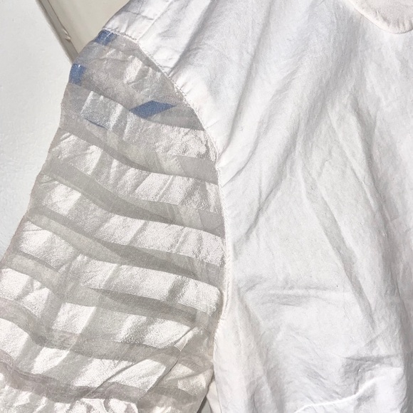 Madewell White Blouse with Back Buttons - Picture 2 of 4